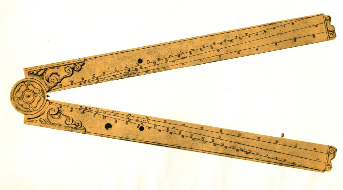 Galileis Proportionalzirkel. Galileis Proportionalzirkel.